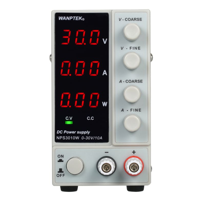 Photo 1 of WANPTEK NPS3010W 0-30V 0-10A Switching DC Power Supply 3 Digits Display LED High Adjustable Mini Power Supply AC 115V/230V 50/60Hz Voltage & Current Regulated Dual Output
