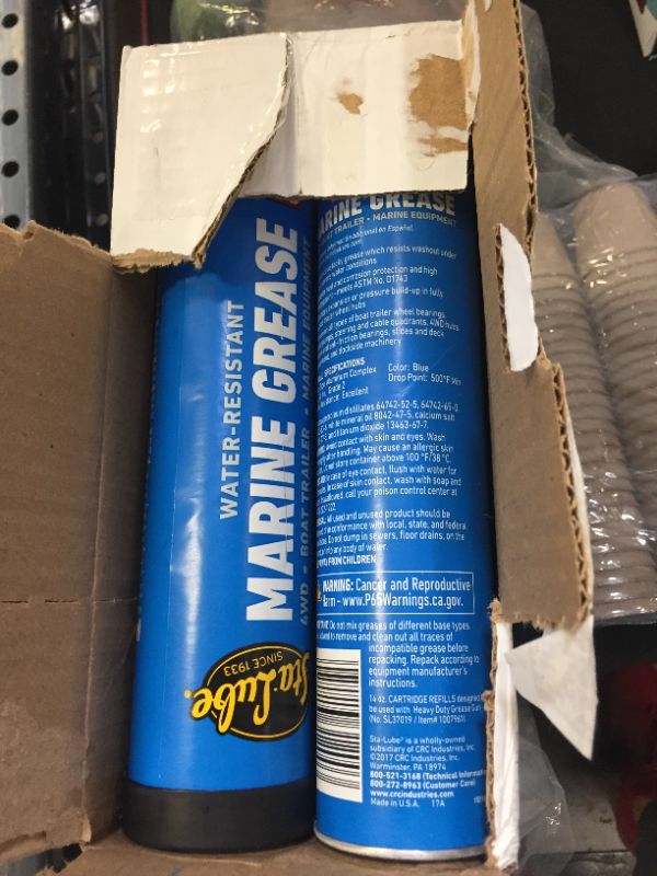 Photo 1 of CRC Sta-Lube Marine Boat Trailer  4x4 Wheel Bearing Grease - 14oz - PACK OF 10