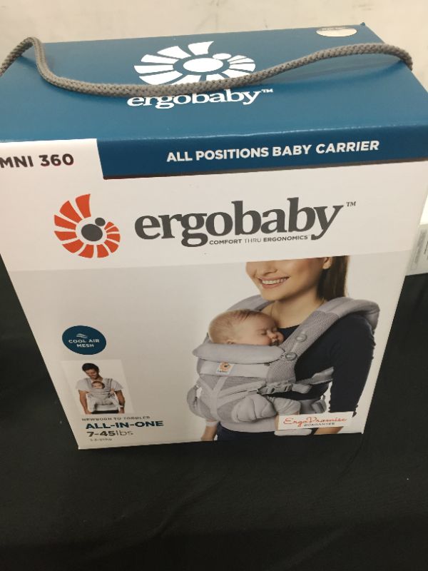 Photo 1 of Ergobaby Omni 360 Cool Air Mesh All Carry Positions Baby Carrier - Pearl Gray