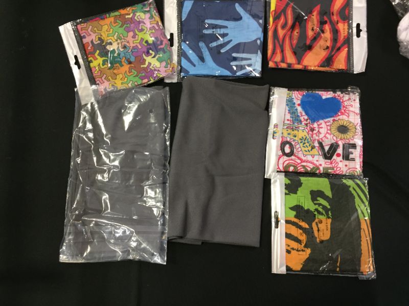 Photo 1 of 7PK MISC MIXED ASSORTED GRAPHIC GAITERS