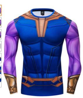 Photo 1 of GYM GALA Thanos T-Shirt Casual and Sports Compression Shirt SMALL
