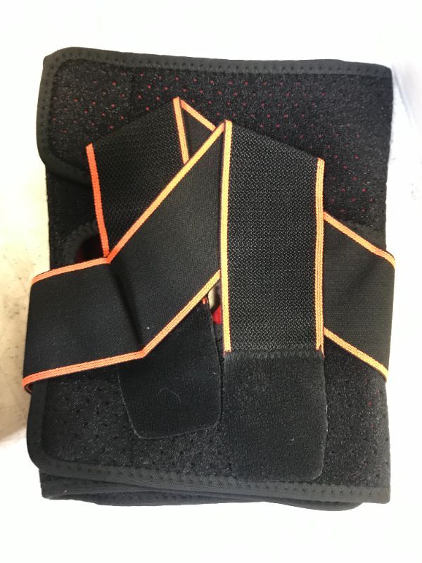 Photo 2 of 2 pack Generic orange knee brace for injury recovery -- size : Large and medium 