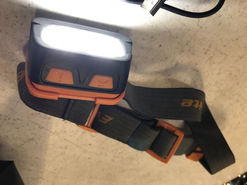 Photo 1 of EverBrite Rechargeable Headlamp - 350 Lumens Headlight with Red/Green Light and Tail Light, 7 Lighting Modes with Memory Function, IPX4 Water Resistant Perfect for Trail Running, Camping and Hiking