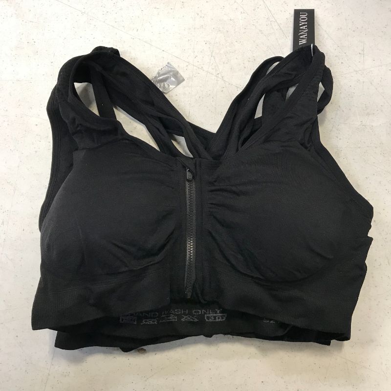 Photo 1 of 4 PACK XL SPORTS BRA WITH FRONT SIDE ZIPPER