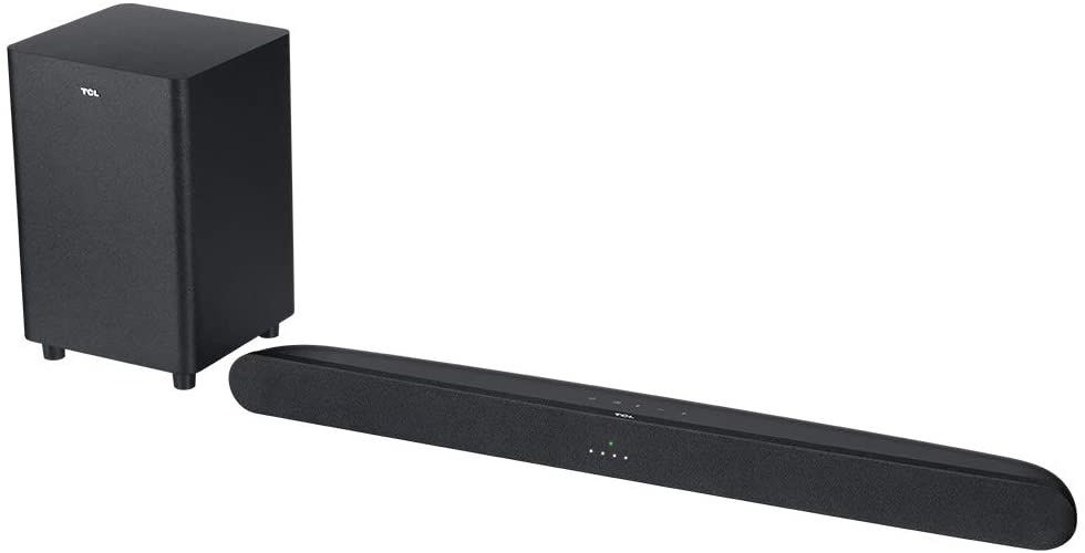 Photo 1 of TCL - Alto 6+ 2.1 Channel Home Theater Sound Bar with Wireless Subwoofer and Bluetooth - Black
