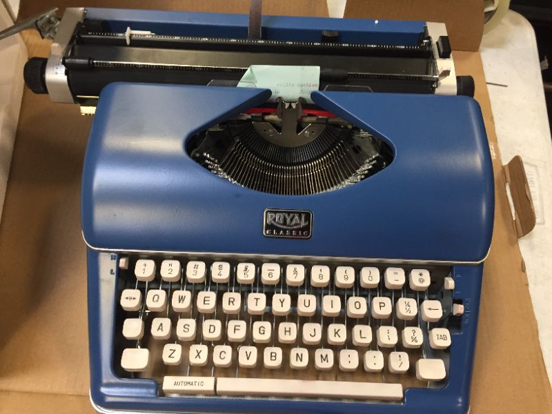 Photo 2 of CLASSIC MANUAL TYPEWRITER (BLUE)