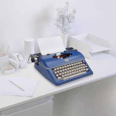 Photo 1 of CLASSIC MANUAL TYPEWRITER (BLUE)