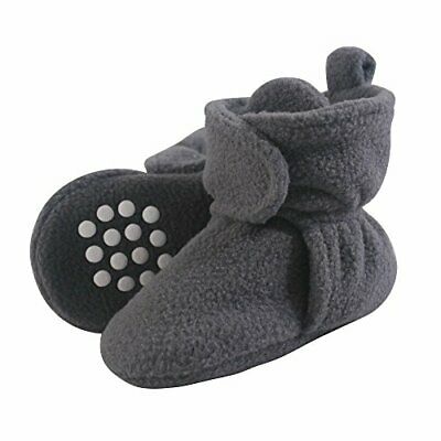 Photo 1 of Hudson Baby Infant and Toddler Boy Cozy Sherpa Booties, gray 6-12 months