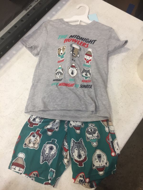 Photo 2 of Boys' 2pc 'Midnight Howlers' Pajama Set - Cat & Jack™ Heather Gray XS 4/5