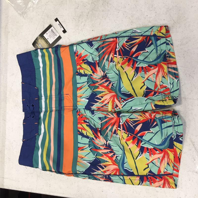 Photo 2 of Boys' Floral Striped Swim Trunks - art class™ SIZE 8