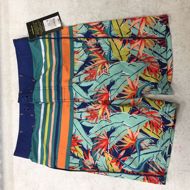 Photo 2 of Boys' Floral Striped Swim Trunks - art class™ 7