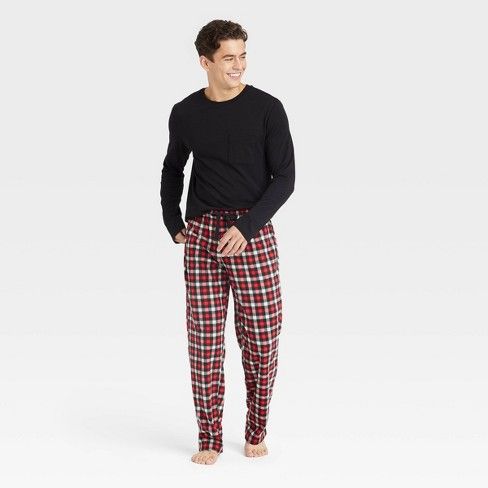 Photo 1 of Men's Microfleece Pajama Set - Goodfellow & Co SMALL