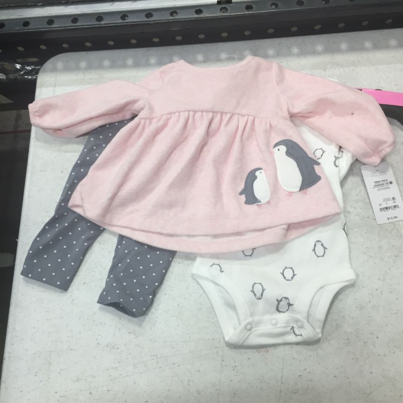 Photo 1 of Baby Girls' Penguin Top & Bottom Set - Just One You® made by carter's Pink 6M