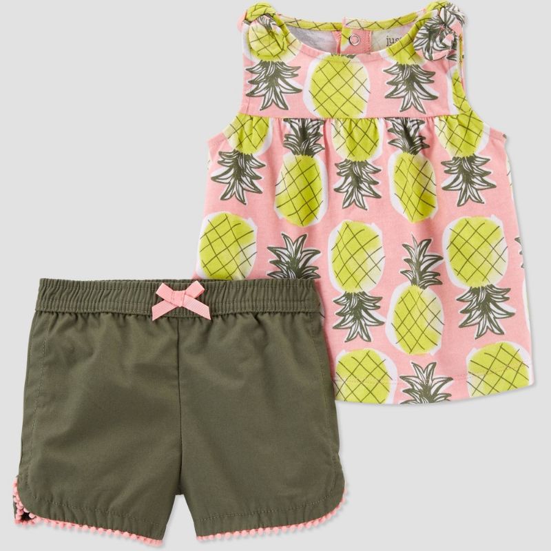 Photo 1 of Baby Girls' Pineapple Top & Bottom Set - Just One You® Made by Carter's