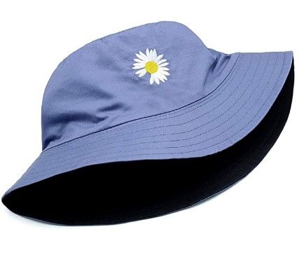 Photo 1 of they love me, they love me not - missing petal daisy Bucket Hat,Unisex 100% Cotton Summer Travel Beach Sun Cap