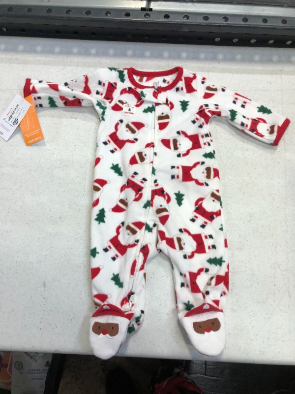 Photo 1 of BLACK SANTA ONESIE 3M