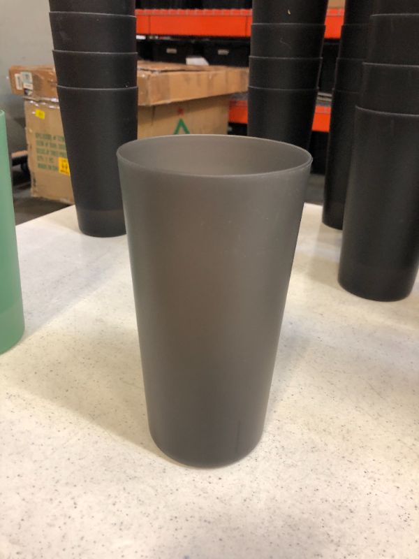 Photo 1 of 12 pack reusable bpa free tumbler cups from target, black