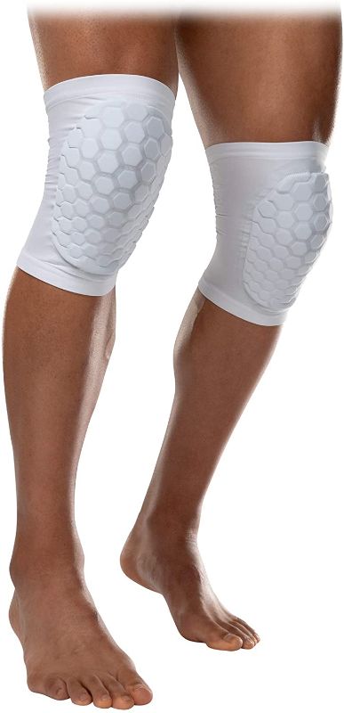 Photo 1 of Mcdavid 6440 Hex Knee Pads/ Elbow Pads/ Shin Pads for Volleyball, Basketball, Football & All Contact Sports, Youth & Adult Sizes, Sold as Pair (2 Sleeves). Medium