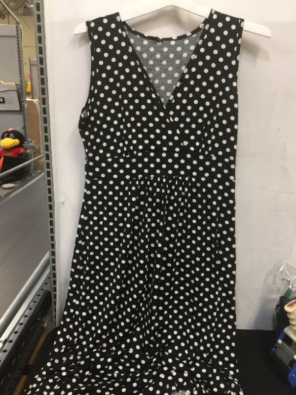 Photo 1 of WOOSEA WOMENS LONG SLEEVES MAXI DRESS POLK A DOT BLACK/WHITE
SIZE XXL