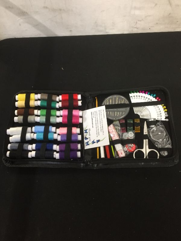 Photo 2 of ??ARTIKA Sewing Kit for Adults and Kids - Beginner Friendly Set w/ Multicolor Thread, Needles, Scissors, Thimble & Clips
