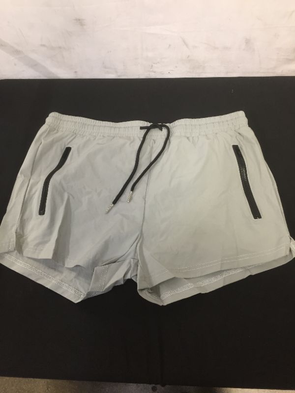 Photo 1 of COOFANDY WOMEN SHORTS LIGHT GRAY
SIZE LARGE