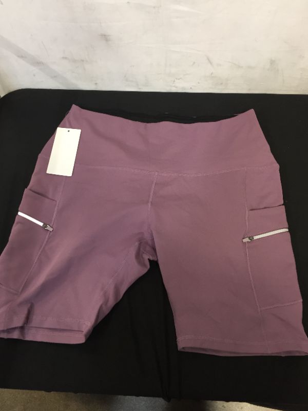 Photo 1 of ADODOS WOMENS BIKER SHORTS PURPLE 
2XL