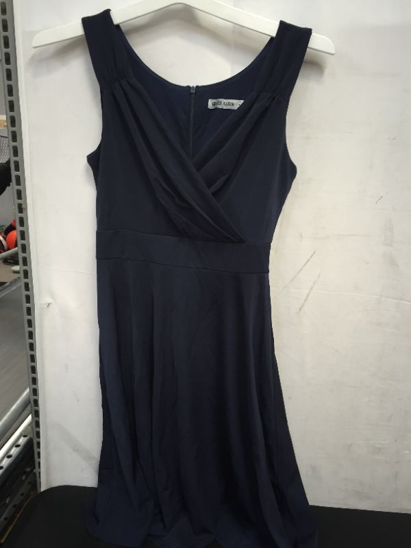 Photo 1 of GRACE KARIN WOMENS NAVY SLEEVELESS DRESS 
MEDIUM