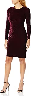 Photo 1 of Donna Morgan Women's Side Drape Velvet Dress WINE BURGUNDY
SIZE 16
