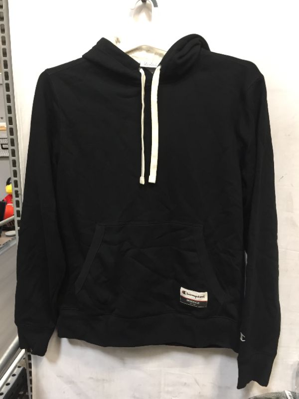 Photo 1 of CHAMPION BLACK HOODIE SIZE MEDIUM