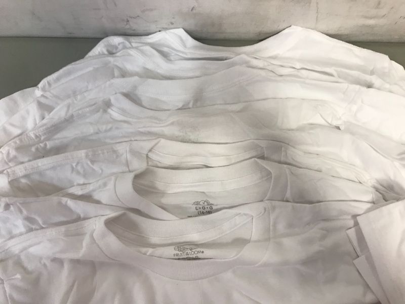 Photo 2 of boys white T-shirts size 14-16 (L)