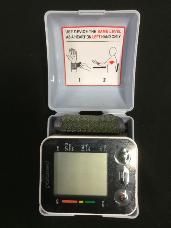 Photo 1 of PARAMED WRIST DIGITAL BLOOD PRESSURE MONITOR 