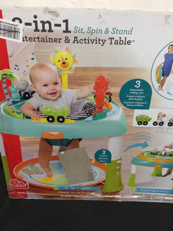 Photo 1 of 2 IN 1 SIT, SPIN AND STAND ENTERTAINER AND ACTIVITY TABLE