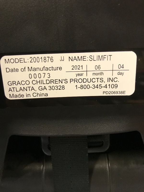 Photo 1 of Graco Slimfit 3 in 1 Car Seat | Slim & Comfy Design Saves Space in Your Back Seat