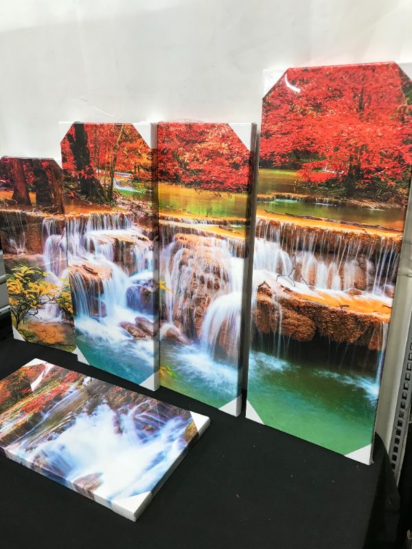 Photo 1 of 5 PCS CANVAS WALL ART LAKE