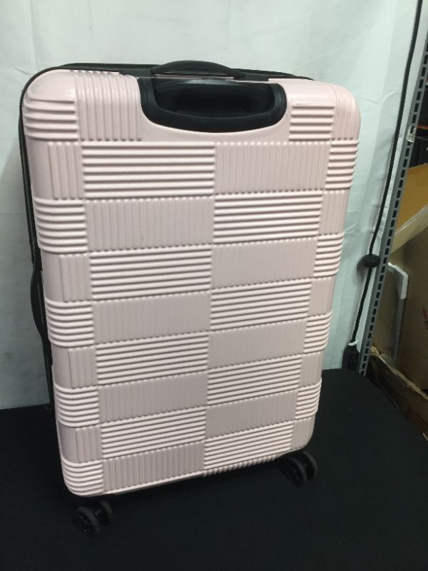 Photo 1 of American Tourister 28" Checkered Hardside Spinner Suitcase pink
