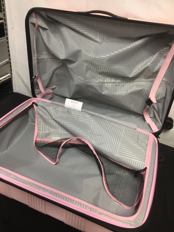 Photo 2 of American Tourister 28" Checkered Hardside Spinner Suitcase pink
