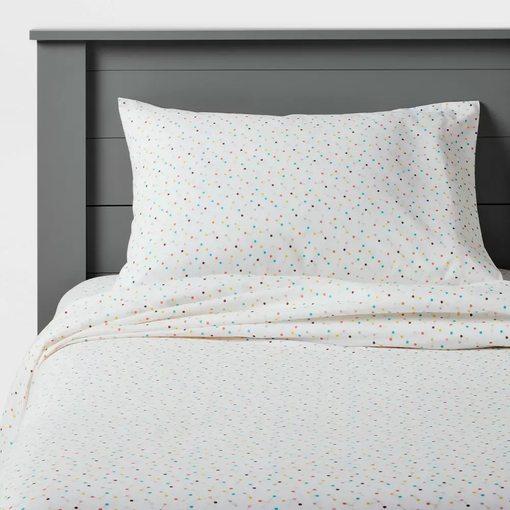 Photo 1 of 3pc Twin Molecule Cotton Sheet Set - Christian Robinson x Target
