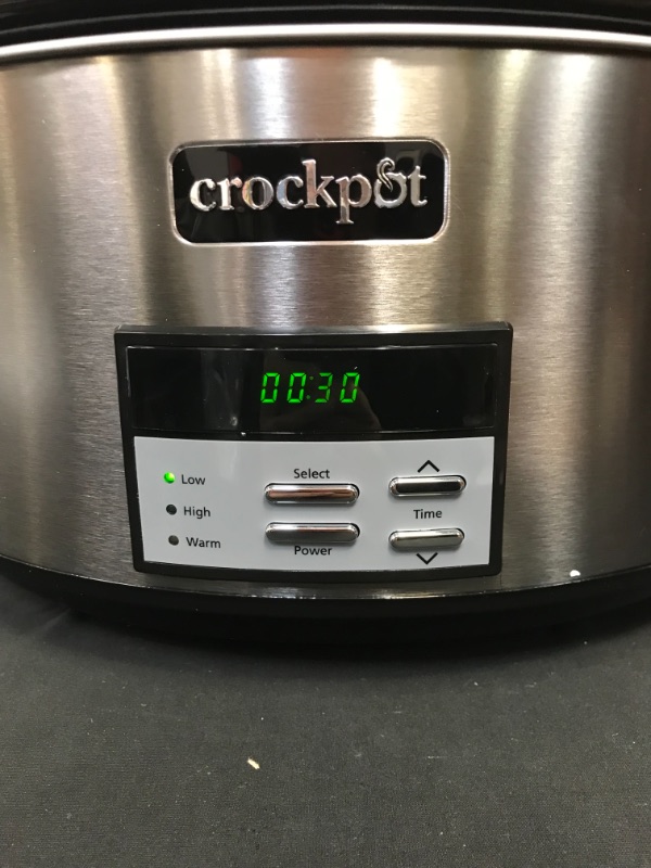 Photo 3 of Crock-Pot Digital Slow Cooker - 8 qt - Black Stainless