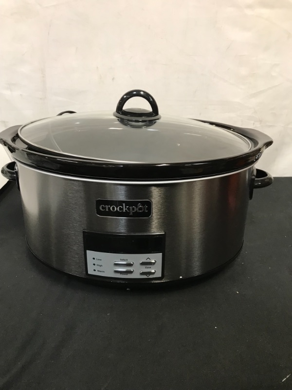 Photo 1 of Crock-Pot Digital Slow Cooker - 8 qt - Black Stainless