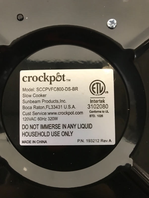 Photo 4 of Crock-Pot Digital Slow Cooker - 8 qt - Black Stainless