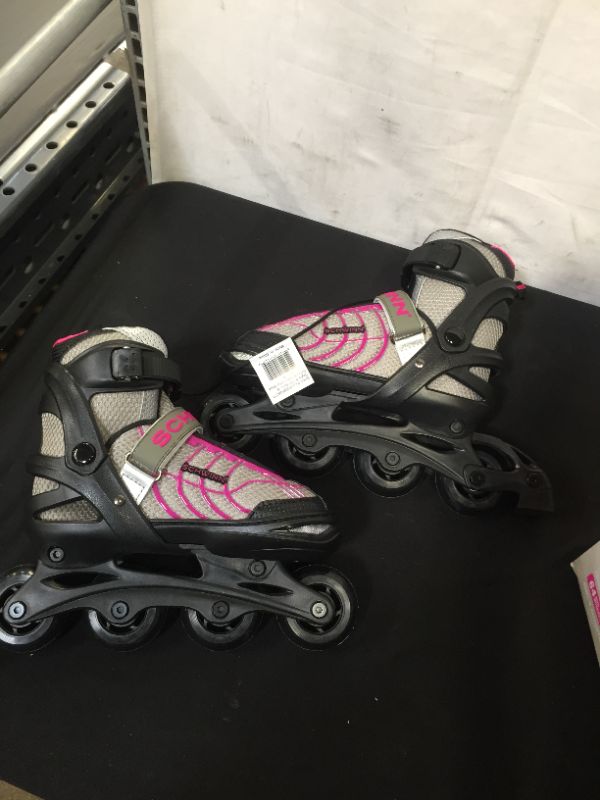 Photo 1 of Schwinn Girls' Adjustable Inline Skate (1-4) - Black/Pink
