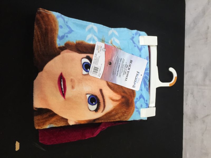 Photo 2 of Frozen 2 Diamond Snowflake Beach Towel Blue - Disney
