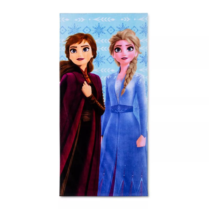 Photo 1 of Frozen 2 Diamond Snowflake Beach Towel Blue - Disney
