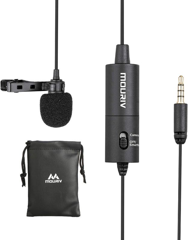 Photo 1 of [3 Pack] SPARIN Screen Protector Compatible with Galaxy Tab A 10.1 2019 9H Hardness Tempered Glass Easy Installation High Definition and Lavalier Microphone, Mouriv Omnidirectional Condenser Recording Microphones Compatible with Canon Nikon Sony iPhone 11
