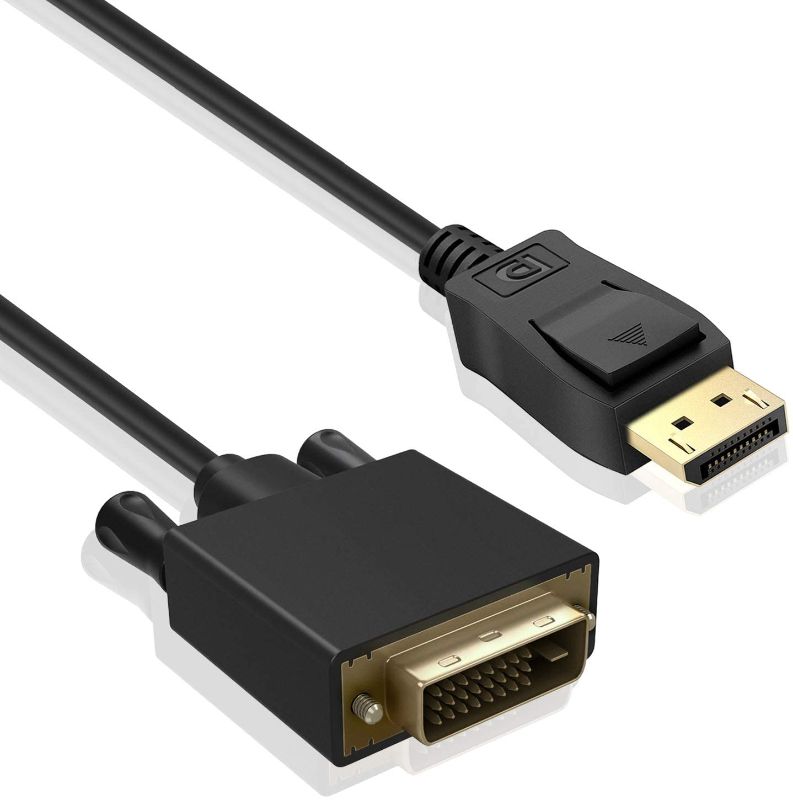 Photo 1 of XINYUWIN DisplayPort to DVI Cable, DP to DVI-D 24+1 Male to Male Adapter Cable Supports Video Transmission 1080P@60Hz for Laptop to Connector to Monitor, Projector, TV
