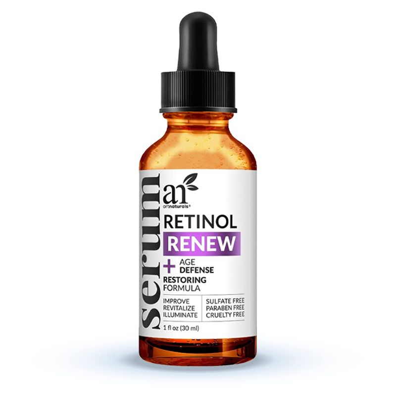 Photo 1 of artnaturals Retinol Serum for Face (1 Fl Oz / 30ml) - with Vitamin C, 2.5% Retinol Oil & Hyaluronic-Acid - Skin Clearing - Anti-Aging, Anti-Wrinkle Eye Serum - Skin Repair,Night Therapy
