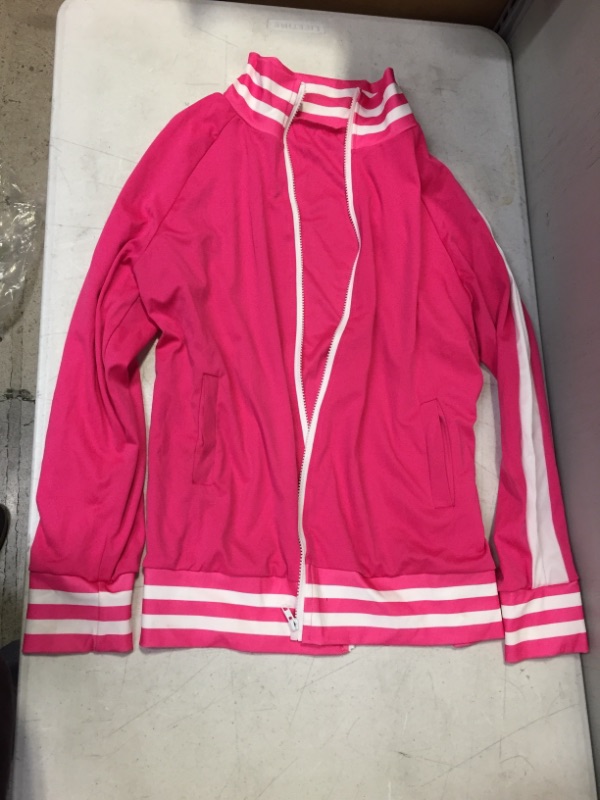 Photo 1 of Generic Pink Striped Jacket and Pants Set. Large