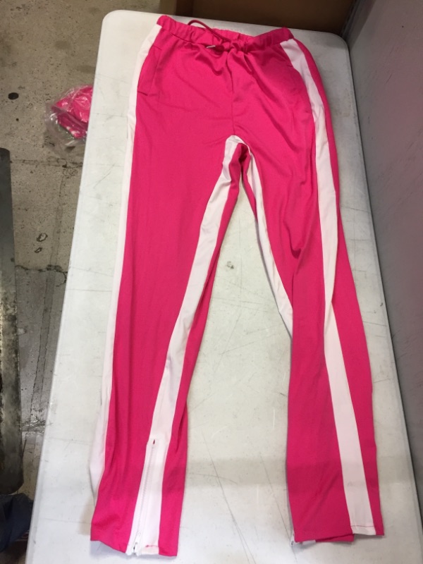 Photo 2 of Generic Pink Striped Jacket and Pants Set. Large