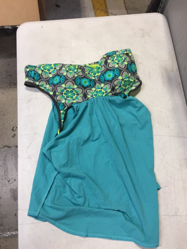 Photo 1 of Generic Blue and Green One Piece Swimsuit. XL