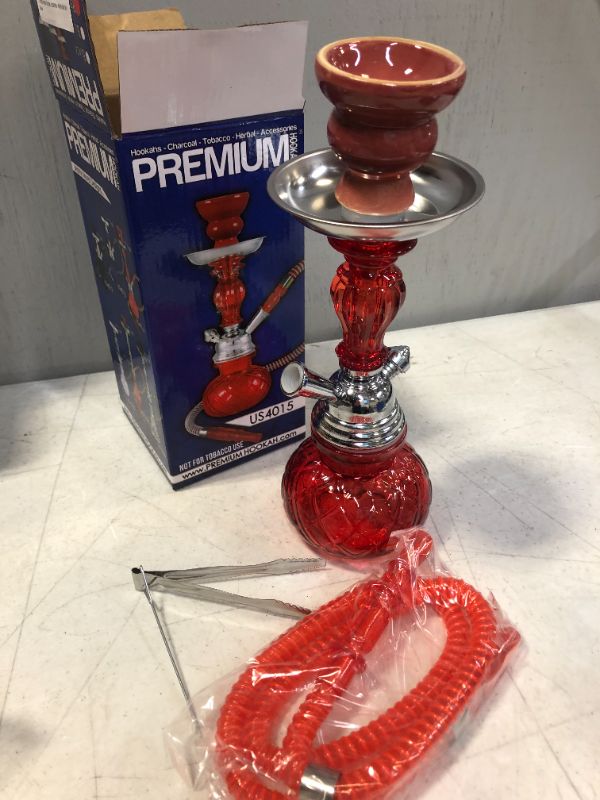 Photo 1 of 11 inches venetian red hookah set 